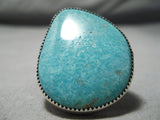 Impressive Vintage Native American Navajo Turquoise Sterling Silver Ring-Nativo Arts