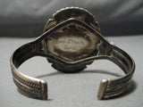 One Of The Best Vintage Native American Zuni Kachina Turquoise Sterling Silver Bracelet Old-Nativo Arts