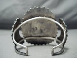 Important Vintage Native American Zuni Milburn Dishta Turquoise Sterling Silver Bracelet-Nativo Arts