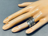 Amazing Adjustable Vintage Native American Navajo Sterling Silver Ring-Nativo Arts