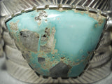 Native American Famous Vintage Navajo Carico Lake Turquoise Sterling Silver Bracelet Cuff-Nativo Arts