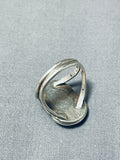 Marvelous Vintage Native American Navajo Kingman Turquoise Sterling Silver Ring-Nativo Arts
