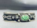 Al Jake Native American Navajo High Grade Carico Lake Turquoise Sterling Silver Bracelet-Nativo Arts