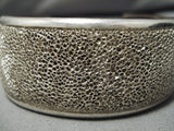 Important Vintage Hopi/ Navajo Sterling Silver Native American Circular Bracelet-Nativo Arts