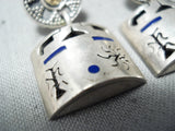 Custom Vintage Navajo Native American Sterling Silver Sunface Earrings Old-Nativo Arts