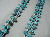 Chunky Nuggets Vintage Native American Navajo Turquoise Shell Authentic Necklace Old-Nativo Arts