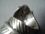 Signed Vintage Navajo Native American Sleeping Beauty Sterling Silver Ring-Nativo Arts