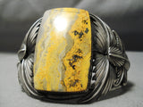 One Of The Craziest Bumble Bee Sterling Silver Jade Native American Bracelet-Nativo Arts