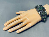 The Best Vintage Native American Navajo Damale Turquoise Sterling Silver Bracelet-Nativo Arts