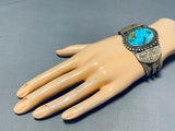 Important Vintage Native American Navajo Royston Turquoise Sterling Silver Bracelet-Nativo Arts
