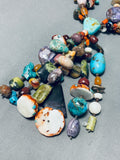 One Of The Most Unique Native American Zuni Turquoise Jacla Necklace- 249 Grams!-Nativo Arts