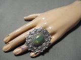 Striking San Felipe Royston Turquoise Sterling Silver Ring Native American-Nativo Arts