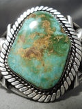 One Of Best Vintage Native American Navajo Royston Turquoise Sterling Silver Flank Bracelet Old-Nativo Arts