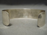 Marvelous Vintage Native American Navajo Textured Clouds Sterling Silver Bracelet-Nativo Arts