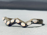 Fabulous Vintage Native American Navajo Pink Shell Sterling Silver Bracelet-Nativo Arts