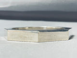 Native American One Of The Best Ever Quality Workmanship Sterling Silver Bangle Bracelet-Nativo Arts