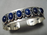Quality Navajo Lapis Sterling Silver Native American Bracelet-Nativo Arts