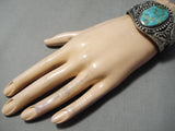 Museum Vintage Native American Navajo Royston Turquoise Sterling Silver Bracelet Old-Nativo Arts