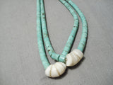 Superior Vintage Santo Domingo Native American Navajo Turquoise Jacla Necklace Old-Nativo Arts