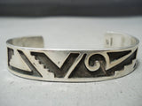 Excellent Navajo Sterling Silver Bracelet Native American-Nativo Arts