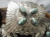 Important Floyd Arviso Vintage Native American Navajo Turquoise Sterling Silver Concho Belt-Nativo Arts