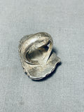 Unforgettable Vintage Native American Navajo Damale Turquoise Sterling Silver Ring-Nativo Arts