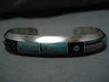 Native American Important Jim Poyer Royston Turquoise Sterling Silver Bracelet-Nativo Arts