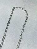 One Of The Most Detailed Hand Carved Vintage Native American Navajo Sterling Silver Necklace-Nativo Arts