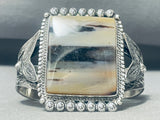 One Of The Most Unique Vintage Native American Navajo Petrified Wood Sterling Silver Bracelet-Nativo Arts