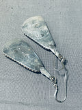 Beautiful Vintage Native American Navajo Spiny Oyster Sterling Silver Earrings-Nativo Arts