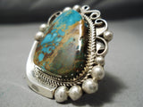 Magnificent Vintage Native American Navajo Royston Turquoise Sterling Silver Ring-Nativo Arts