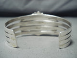 Exquisite Native American Navajo Sleeping Beauty Turquoise Sterling Silver Bracelet-Nativo Arts