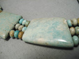 Native American Incredible Vintage Santo Domingo Royston Turquoise Sterling Silver Necklace-Nativo Arts