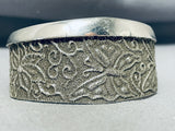 One Of A Kind Native American Navajo Sterling Silver Butterfly Bracelet-Nativo Arts