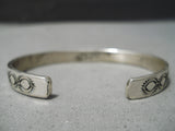 Authentic Murphey Platero Vintage Native American Navajo Turquoise Sterling Silver Bracelet-Nativo Arts