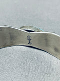 Superb Vintage Native American Navajo 5 Morenci Turquoise Sterling Silver Bracelet-Nativo Arts