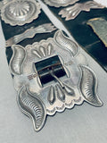 470 Grams Vintage Native American Navajo Hand Hammered Sterling Silver Concho Belt-Nativo Arts