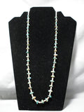 Native American Wonderful Vintage Santo Domingo Royston Turquoise Heishi Necklace-Nativo Arts