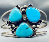 Bertha Smith Vintage Native American Navajo Turquoise Sterling Silver Bracelet-Nativo Arts