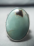 Marvelous Native American Navajo Royston Turquoise Sterling Silver Ring-Nativo Arts