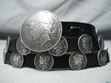 Noteworthy Navajo Vintage Coins Concho Belt Native American-Nativo Arts