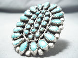 Unbelievable Vintage Navajo Turquoise Sterling Silver Ring Native American Old-Nativo Arts
