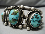 Newsworthy Vintage Native American Navajo Royston Turquoise Sterling Silver Bracelet-Nativo Arts