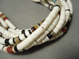 Native American Important Coriz Family Santo Domingo Turquoise Shell Necklace-Nativo Arts