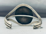 Dinosaur Fossil Very Rare Vintage Native American Navajo Sterling Silver Bracelet-Nativo Arts