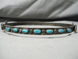 One Of Best Vintage Native American Navajo Hat Concho Belt Sterling Silver Turquoise Old-Nativo Arts