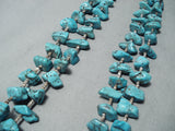 Unbelievable Vintage Navajo Kingman Turquoise Necklace Native American Old-Nativo Arts