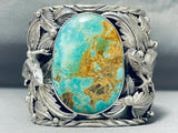 263 Gram Monster Buffalo Native American Turquoise Sterling Silver Bracelet-Nativo Arts