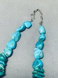 Incredible Vintage Native American Navajo Kingman & Royston Turquoise Sterling Silver Necklace-Nativo Arts