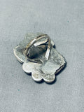 Astonishing Vintage Native American Navajo Pilot Mountain Turquoise Sterling Silver Ring-Nativo Arts